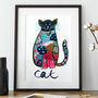 Happy Cat Print, thumbnail 2 of 4