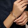 Sterling Silver And Gold Bangle, thumbnail 5 of 7