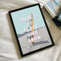 'There's No Place Like Snow' Retro Snowboarding Print, thumbnail 1 of 3