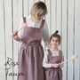 Linen Pinafore | Matching Personalized Aprons For Kids, thumbnail 2 of 12