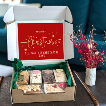 Christmas Six Mini Loaf Cakes Gift Box, 4 of 11