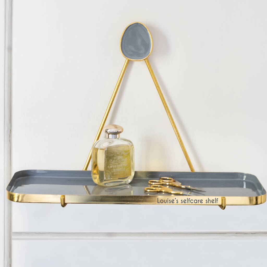 Personalised Enamel Hanging Shelf By The Best Room