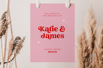 Personalised Retro Vintage Welcome Sign, Digital Product, 2 of 2
