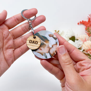 Personalised Wooden Photo Keyring For Grandma, 8 of 8