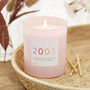 18th Birthday Gift For Girl Any Year Pink Glass Candle, thumbnail 1 of 10