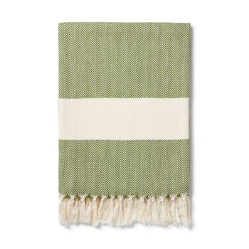Ferah Organic Cotton Peshtemal Towel, 6 of 7