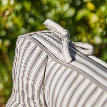 Alfresco Striped Cotton Mattress Box Cushions, 4 of 4