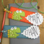 Personalised Happy Dinosaur Name Bookmark For Children, thumbnail 4 of 7