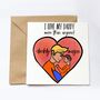 Personalised I Daddy Love You More Than Anyone Card, thumbnail 1 of 3