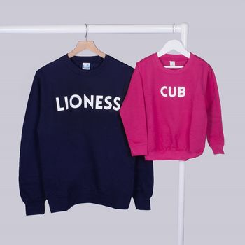 'Lioness And Cub' Sweatshirt Jumper Set, 2 of 10