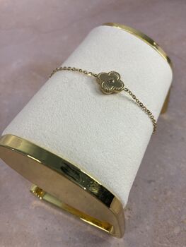 Gold Clover Bracelet, 4 of 6
