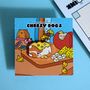 Cute Cheese Dog Enamel Pin, thumbnail 2 of 6