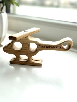 Personalised Wooden Helicopter, 3 of 9