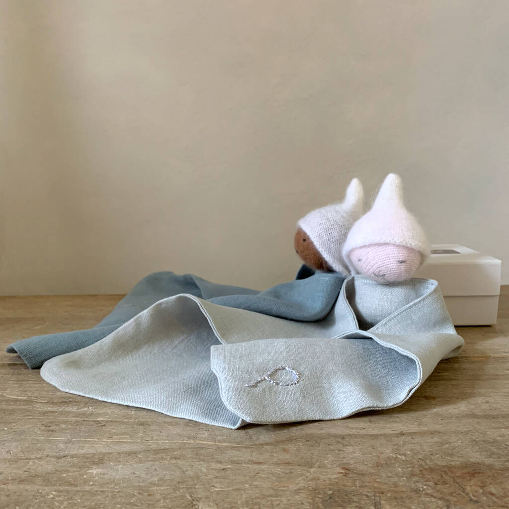 Linen And Cashmere 'Land Of Nod' Baby Comfort Blanket, 1 of 5