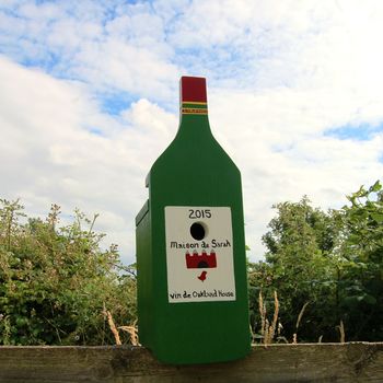 Personalised Wine Bottle Bird Box, 5 of 5