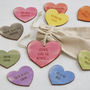 I Love You Because… Personalised Love Heart Tokens, thumbnail 2 of 8