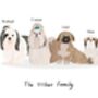 Personalised Dog Breed Family Print, thumbnail 5 of 6