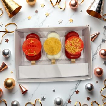Personalised Lunar New Year Trio Of Cakesicles, 2 of 9