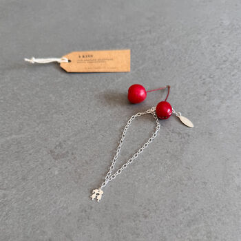 Sterling Silver Kiss Charm Bracelet – Romantic Gift For Her, 3 of 11