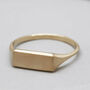 9ct Gold Signet Ring For Women, thumbnail 9 of 11