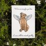 Personalied Staffordshire Bull Terrier Dog Loss Card, thumbnail 1 of 12
