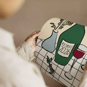Personalised Retirement Wine Art Print Gift, 12 of 12