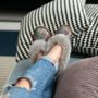 Mosaic Grey Sheepers Slippers, thumbnail 2 of 12
