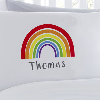Bright Rainbow Personalised Pillowcase, 2 of 2