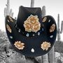 Black And Gold Embroidered Cowboy Hat, thumbnail 1 of 4