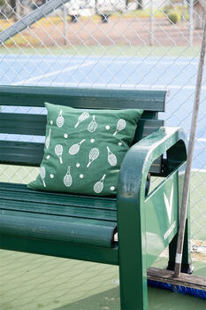 Wimbledon Tennis Cushion Embroidered, 2 of 12