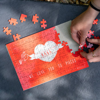 Personalised 'I Love You To Pieces' Jigsaw, 3 of 5