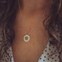 Roman Numeral Round Washer Necklace, thumbnail 4 of 6