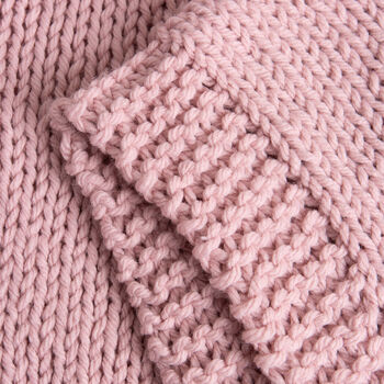 Hooded Poncho Blanket Easy Knitting Kit, 10 of 12