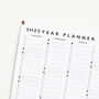 2025 Thin Landscape Year Planner, thumbnail 1 of 3