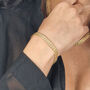 18k Gold Vermeil Plated Woven Bracelet, thumbnail 2 of 5