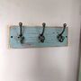 Farrow And Ball Oval Room Distressed Wooden Wall Rack, thumbnail 2 of 2