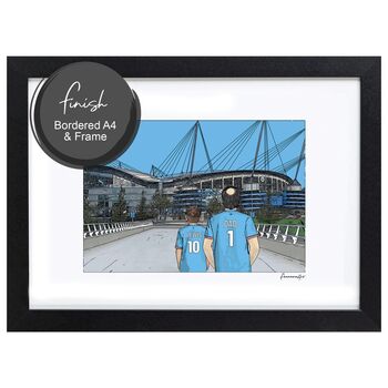 Manchester City Personalised Etihad Stadium Print, 7 of 9