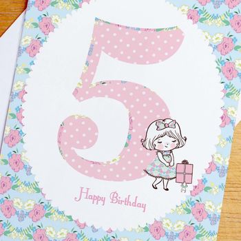 5th Birthday Card, 2 of 2