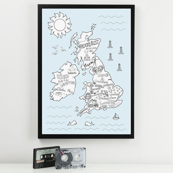 Illustrated UK And Ireland Music Festival Map, 2 of 4