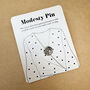 Modesty Rose Flower Patterned Pin, Brooch, Pin Badge, thumbnail 2 of 6