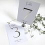 Modern Wedding Table Numbers Gold Or Silver Foil, thumbnail 11 of 12