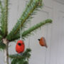 Whimsical Winter Robins Fair Trade Handmade, thumbnail 4 of 4