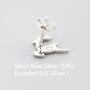 Sterling Silver Running Reindeer Stud Earrings, thumbnail 11 of 12