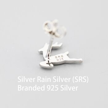 Sterling Silver Running Reindeer Stud Earrings, 11 of 12