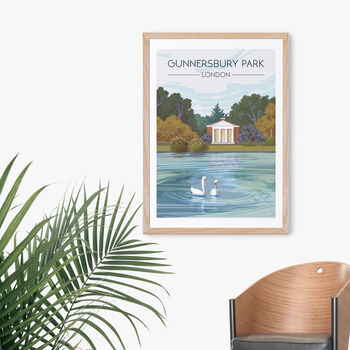 Gunnersbury Park London Travel Poster Art Print, 4 of 8