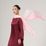 100% Mulberry Silk Scarf, Blush Pink In Gift Box, thumbnail 4 of 5