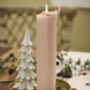24 Days Christmas Countdown Pillar Candle Rose Pink, thumbnail 1 of 2