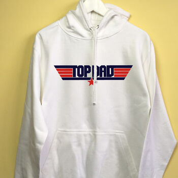 Personalised 'Top Dad' Fathers Day Hoodie, 2 of 7