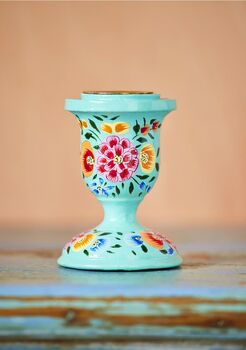 Hand Painted Kashmiri Candlestick, 3 of 7