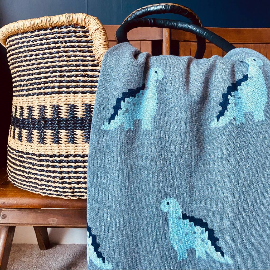 Dinosaur Cotton Blanket, 1 of 2